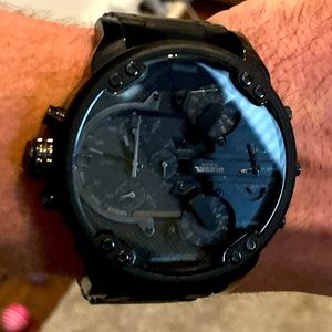 DIESEL DZ7396 BLACK MENS MR DADDY 2.0 57MM WATCH